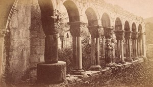 Saint Bertrand de Comminges Cloister Ruins Old CDV Photo 1880