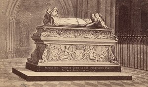 Tours Cathedral Detail Indre/Loire Old CDV Photo 1870