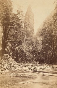 Grande Chartreuse River Peak Alps Old CDV Photo 1865