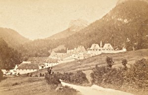 Grande Chartreuse Panorama Alps Old CDV Photo 1865