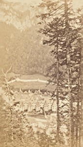 Grande Chartreuse Panorama Alps Old CDV Photo 1865