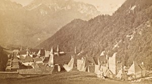 Grande Chartreuse Panorama Alps Old CDV Photo 1875