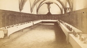 Grande Chartreuse Refectory Alps Old CDV Photo 1875