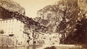 Pont en Royans La Bourne Isere Old CDV Photo 1865