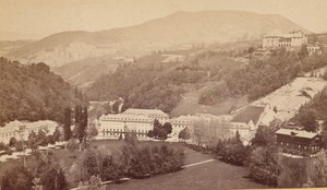 Uriage les Bains Panorama Isere Old CDV Photo 1870