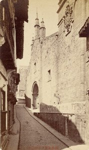Spain Hondarribia Church XVI Century Old CDV Photo 1880