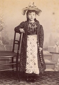 Child Costume Girl Scene de Genre France Old Delaporte Photo 1900