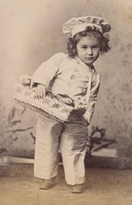 Baker Child Girl Scene de Genre France Old Delaporte Photo 1900