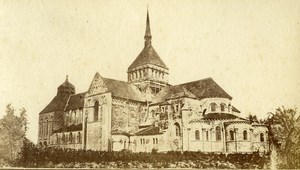 France St Benoit sur Loire Church old CDV Photo 1870