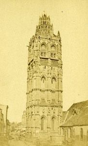 France Eure Verneuil Church old CDV Photo 1870