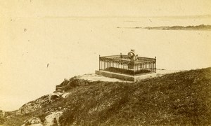 France Saint Malo Chateaubriand Grave old CDV Photo Ordinaire 1870