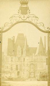 France Argentan Castle Gate old CDV Photo Cagnon 1870