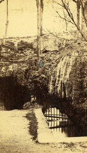 France Clermont Ferrand Petrifying Fountain old CDV Photo Sanitas 1870