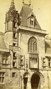 France Bourges House of Jacques Coeur old CDV Photo Poupat 1870