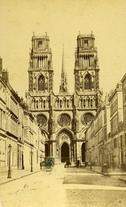 France Orleans Cathedral old CDV Photo Richou 1870