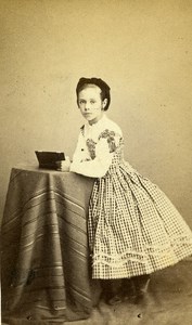 France Senlis Children Second Empire Fashion old CDV Photo Robert 1860's