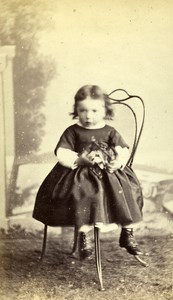 France Nantes Children Toy Second Empire Fashion old CDV Photo Furst 1860's