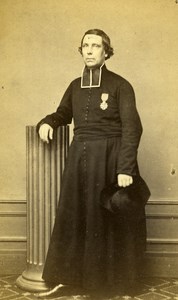 France Vichy Man Clergyman Religion old CDV Photo Coutem 1860's