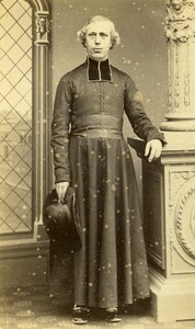 France Toulouse Man Clergyman Religion old CDV Photo Provost 1860's