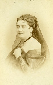France Paris Theater Actress Miss Thouret old CDV Photo Reutlinger 1870