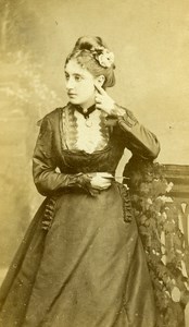 France Paris Theater Actress Miss Lefebvre old CDV Photo Reutlinger 1870