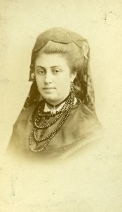 France Paris Theater Actress Miss De La Perrine old CDV Photo Reutlinger 1870