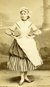 France Paris Theater Actress Miss Meralda old CDV Photo Reutlinger 1870