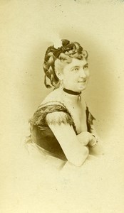 France Paris Theater Actress Miss Marguerite old CDV Photo Reutlinger 1870