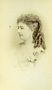 France Paris Theater Actress Miss Garnier old CDV Photo Reutlinger 1870