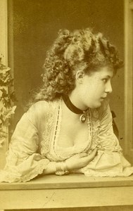 Germany Berlin Theater Actress Miss Sandovie old CDV Photo 1870
