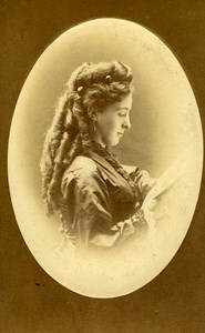 Austria Wien Theater Actress old CDV Photo Czihak 1870