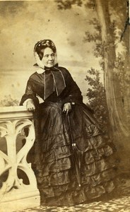 France Nancy Eugènie Fourier de Bacourt old CDV Photo Chatelain 1860's