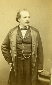 France Paris Theater Actor Pierre Michot old CDV Photo Carjat 1860's