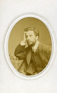 France Lyon Theater Actor Charles Caulet old CDV Photo Margain & Jager 1870