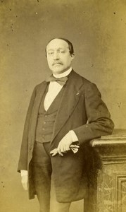 France Paris Mister Cordonnier old CDV Photo Braun 1865