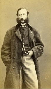 France Paris Mister Hoepp old CDV Photo Numa 1865