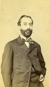 France Vichy Mister Lorenzana old CDV Photo Coutem 1865