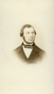 France Strasbourg Man old CDV Photo Winter 1865