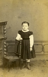 Belgium Tournay Children Portrait Second Empire old CDV Photo Duchatel 1865