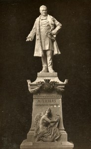 France Paris Monument Thiers at Nancy old CDV Photo Petit 1879