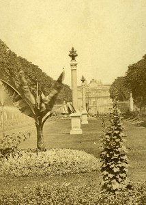 France Paris Garden Luxembourg Second Empire Old CDV Photo 1865