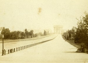 France Paris Avenue of Empress Second Empire Old CDV Photo 1865