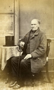 United Kingdom London Man Victorian Fashion Old CDV Photo Evans 1865