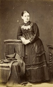 United Kingdom Sherborne Woman Victorian Fashion Old CDV Photo Gosney 1865