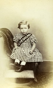 United Kingdom Bedale Children Victorian Fashion Old CDV Photo Sherwood 1865