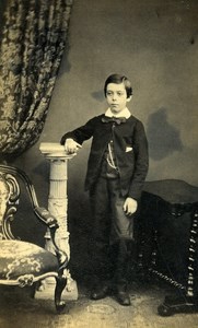 United Kingdom Retford Children Victorian Fashion Old CDV Photo Ashley 1865