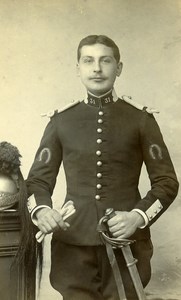 France Epernay Military Soldier Old CDV Photo Lemercier 1890
