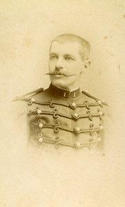 France Lille Military Soldier Old CDV Photo Ferrand 1890