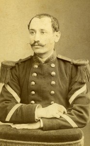France Moulins Military Soldier Old CDV Photo Verdeau 1890