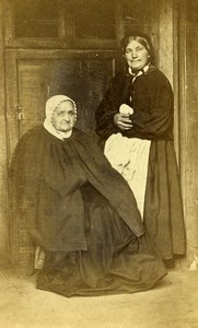 France Arras Women Traditional Fashion Old CDV Photo Desavary 1865